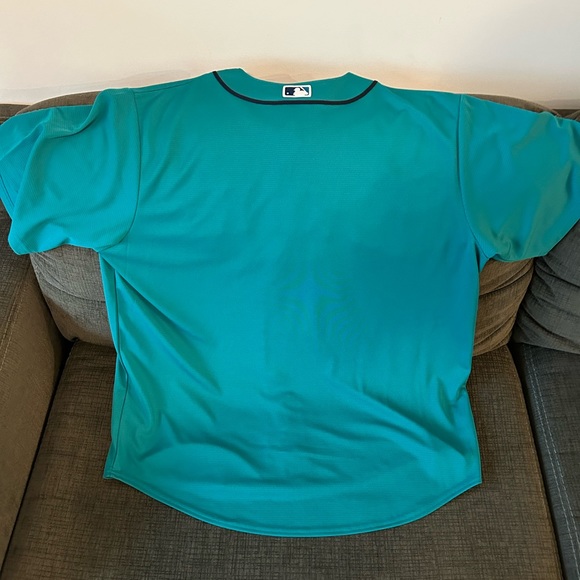 Nike Authentic Seattle Mariners Teal Green Alternate Baseball Jersey Mens Sz: XL - Picture 6 of 6